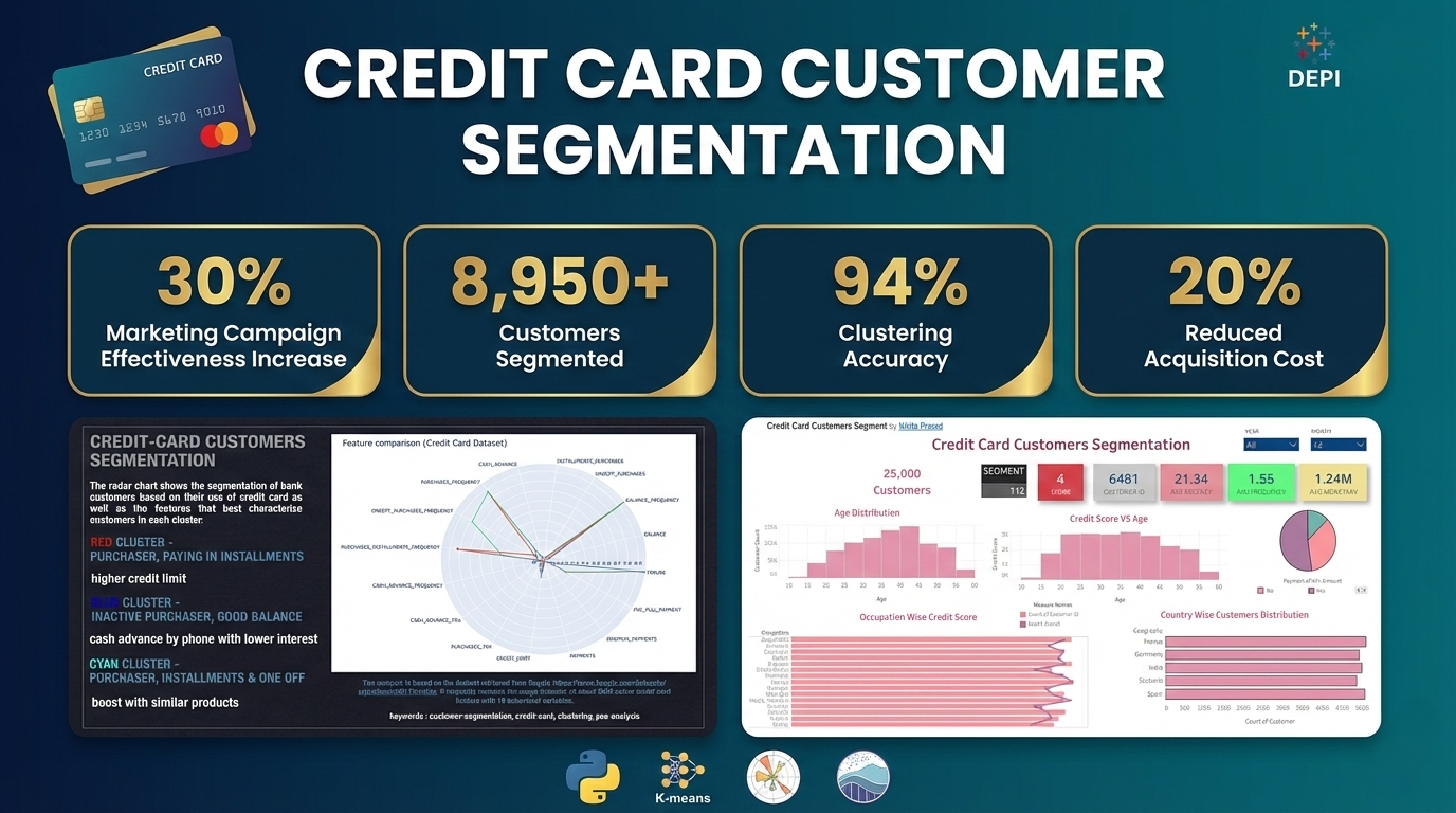 Credit Card Customer Segmentation - K-means Clustering